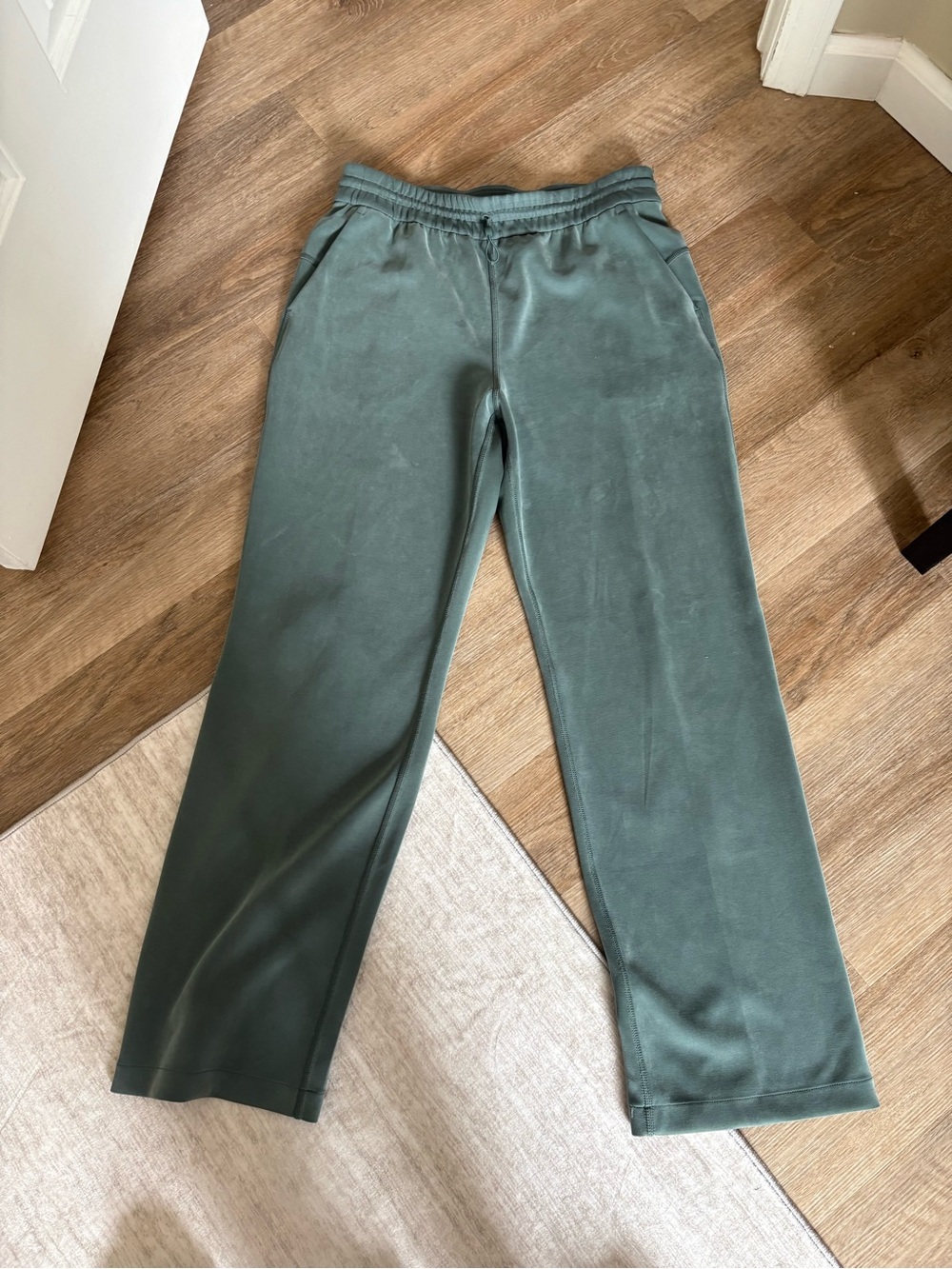 lululemon athletica Straight-Leg Pants in Olive Green